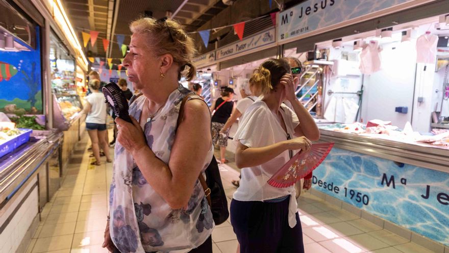 El Mercado Central de Alicante, sin aire acondicionado en plena ola de calor