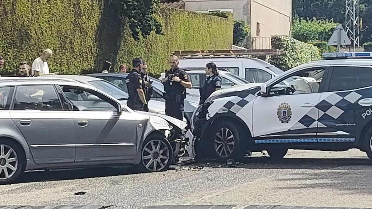Estado en el que quedaron los vehículos tras la colisión