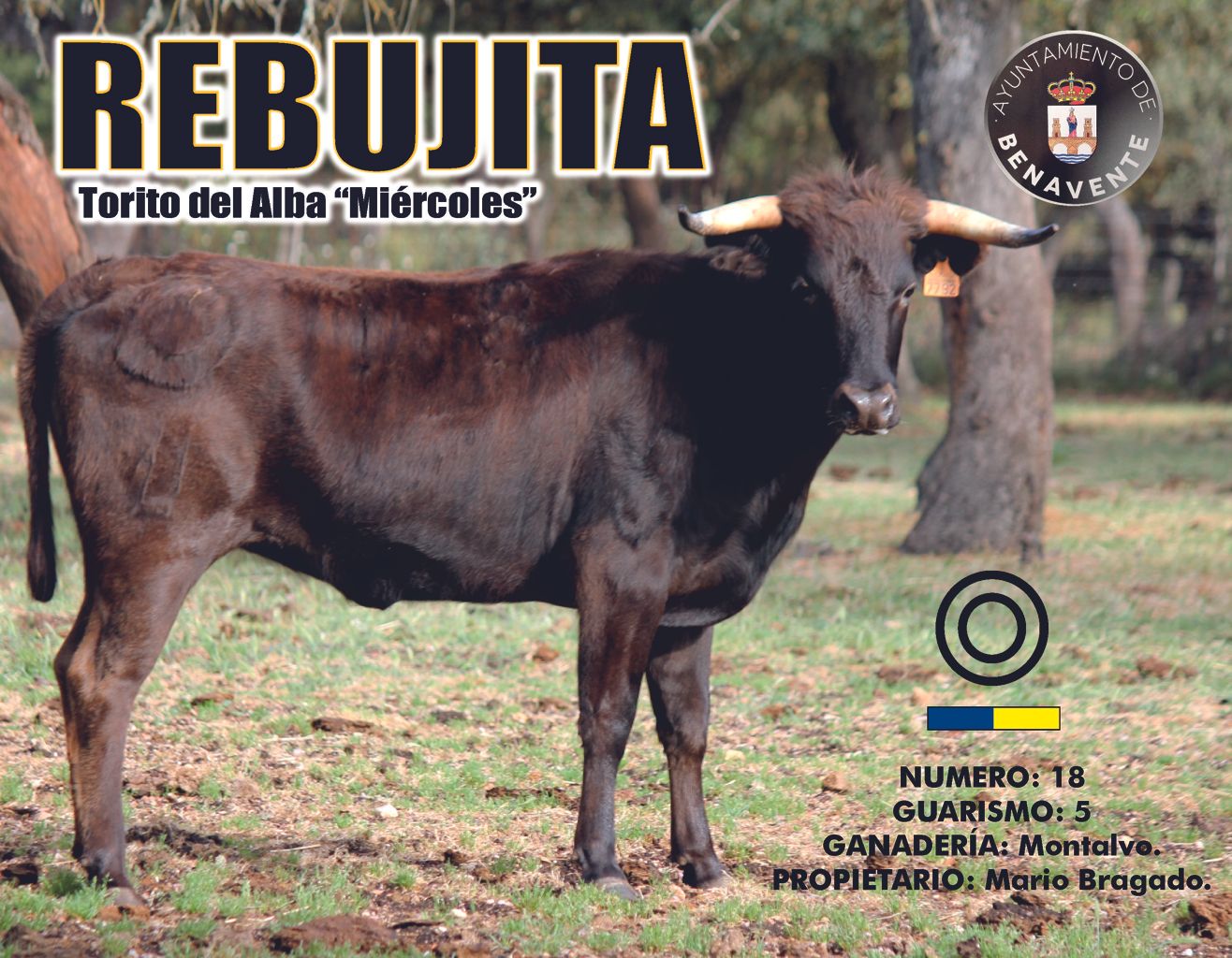 Cartel del torito Rebujita.