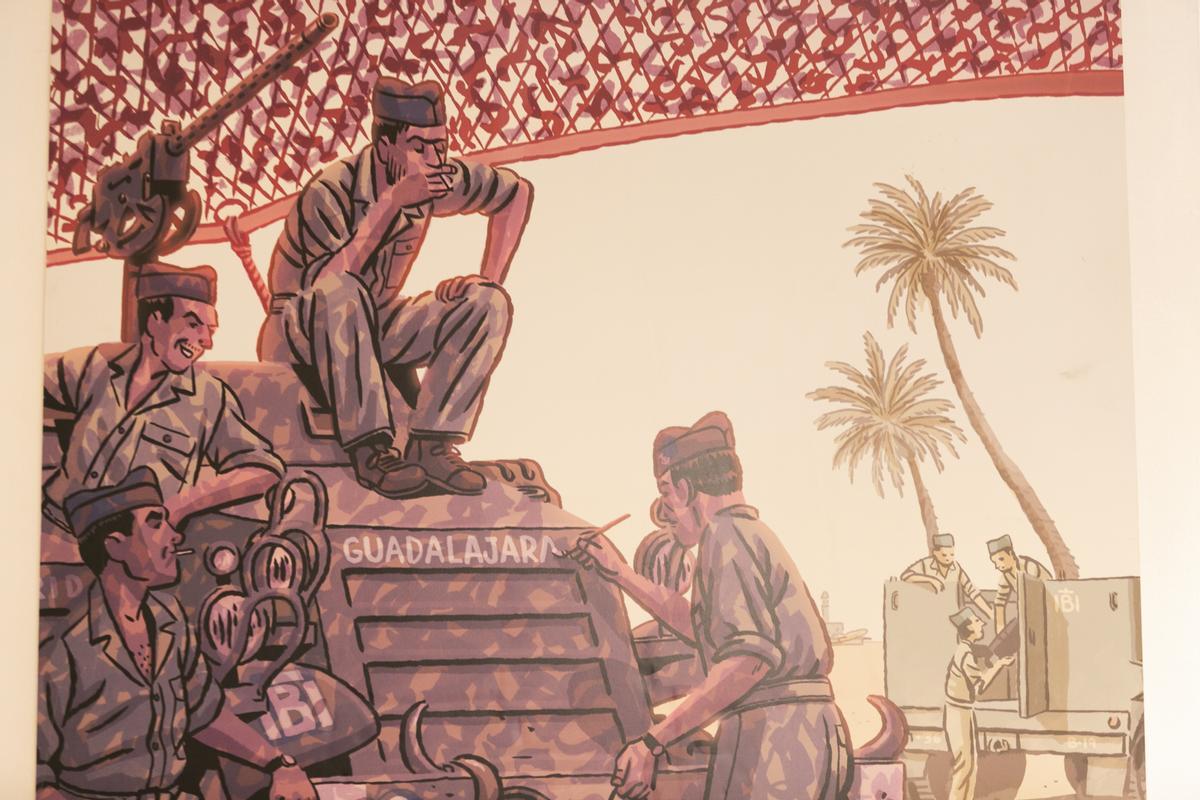 La exposición de Paco Roca en la Sala de Cómic de Avilés: "Dibujante ambulante"