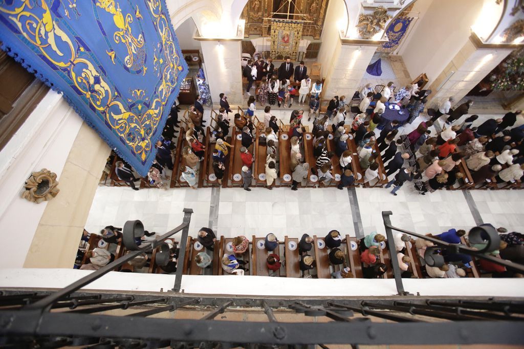 San Francisco acoge la misa en honor de la Dolorosa del Paso Azul de Lorca