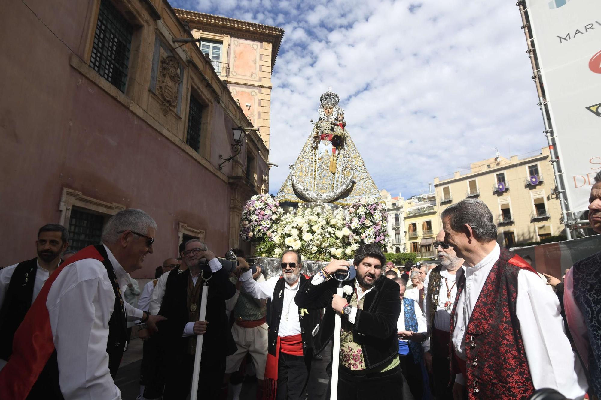 Misa huertana y procesión con la Virgen de la Fuensanta en el Bando de la Huerta