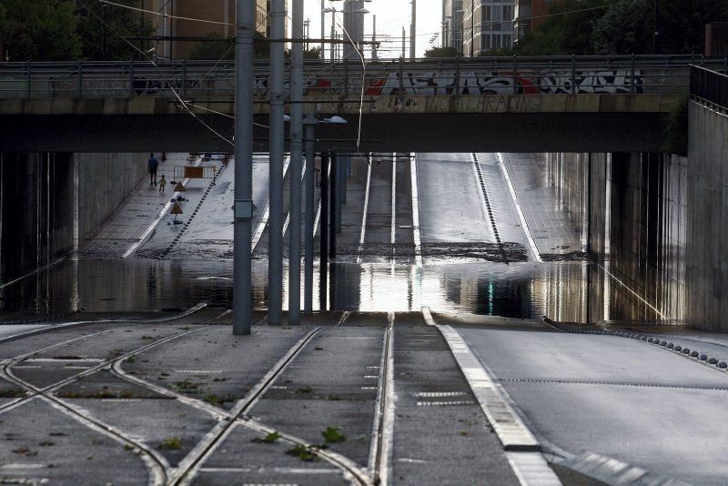 Fuerte tormenta en Zaragoza