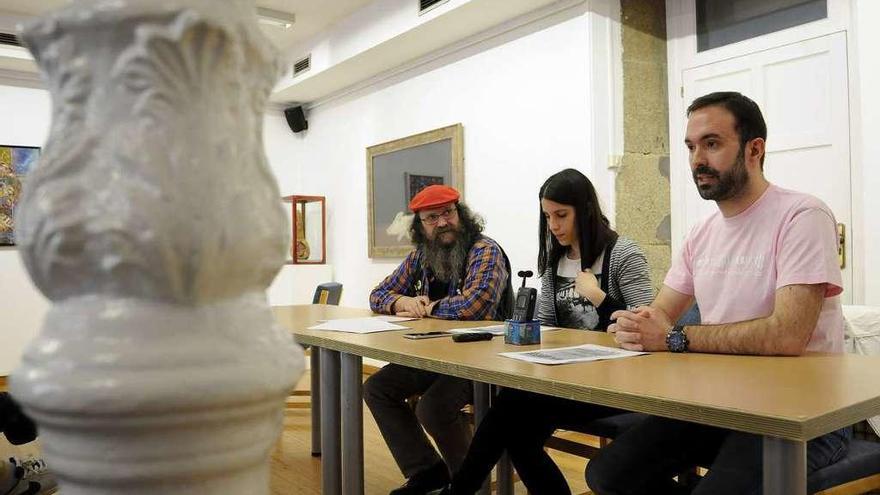 Paío, Peña y Piñeiro, durante la presentación del programa. // Bernabé/Javier Lalín