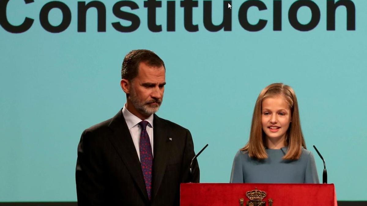 Felipe VI y Leonor.