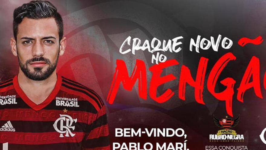 Pablo Marí jugará en el Flamengo