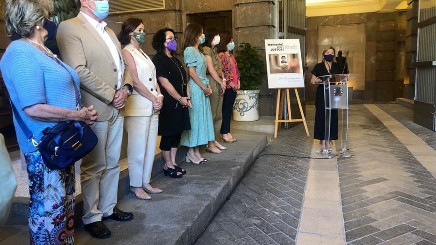 Homenaje a Miguel Ángel Blanco en el Ayuntamiento de Zaragoza