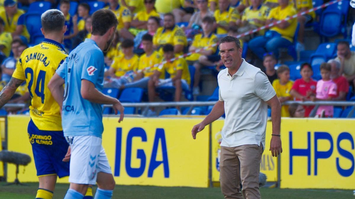 Lusi Carrión, durante el UD Las Palmas-Celta, duelo correspondiente a la jornada 9 de Liga