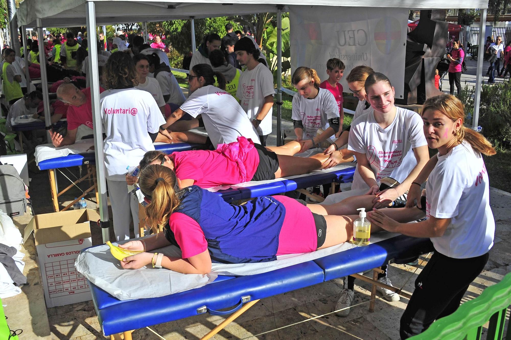 Una marea rosa imparable contra el cáncer de mama en Elche