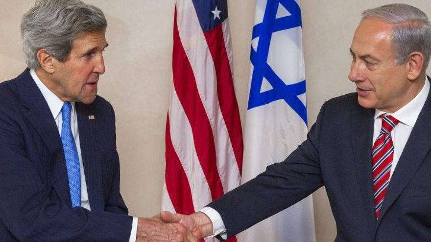 Kerry se reúne con Netanyahu para impulsar el proceso de paz con palestinos