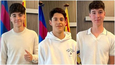 El Barça ha renovado a los cadetes Nil Teixidor, Álex campos y Raúl Chirveches