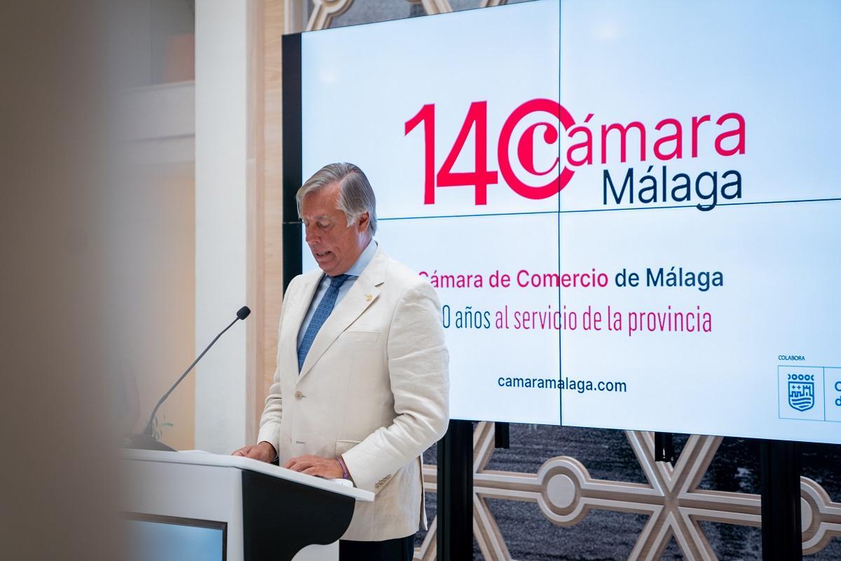 El presidente de la Cámara de Comercio de Málaga, José Carlos Escribano.