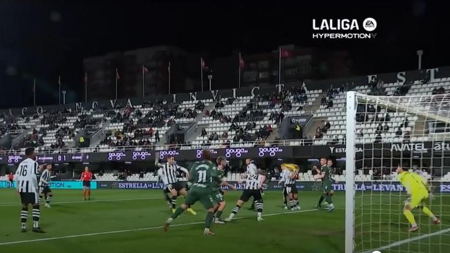 El 0-2 del Eibar en el Cartagena 0-2 Eibar de la jornada 29 de LaLiga Hypermotion