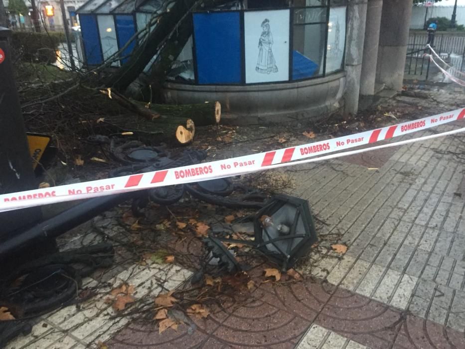 Destrozos en El Escorialín