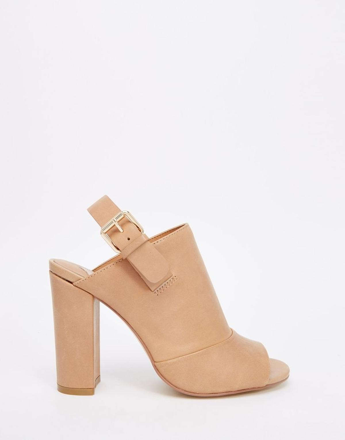 Botines de punta abierta en nude Dre de Faith, Asos (77,99€)