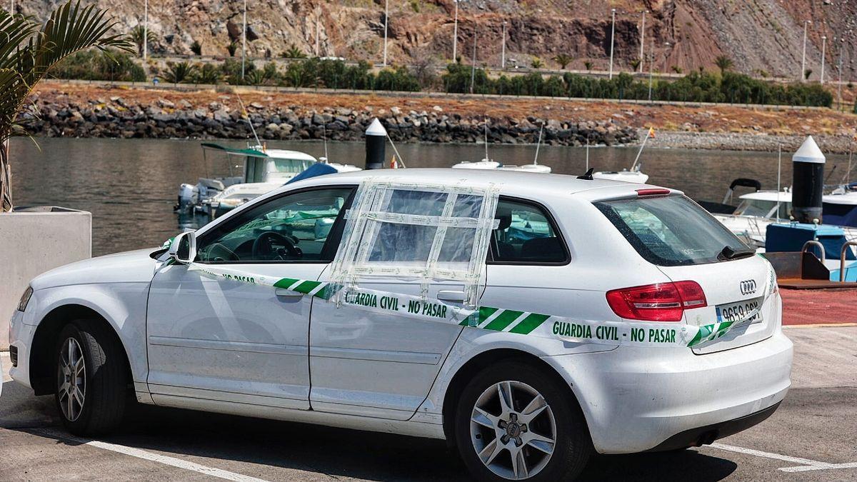 Coche en el que Tomás Gimeno acudió al puerto deportivo