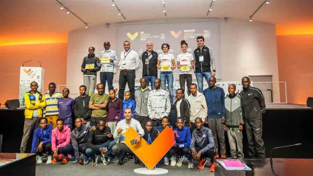 Presentación de la élite del Maratón Valencia Trinidad Alfonso EDP