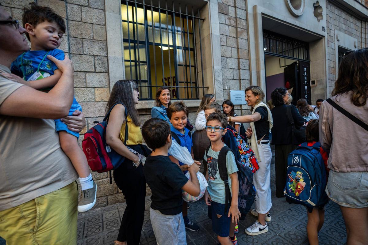 Vuelta al cole en la Escola Pia Sant Miquel de Barcelona