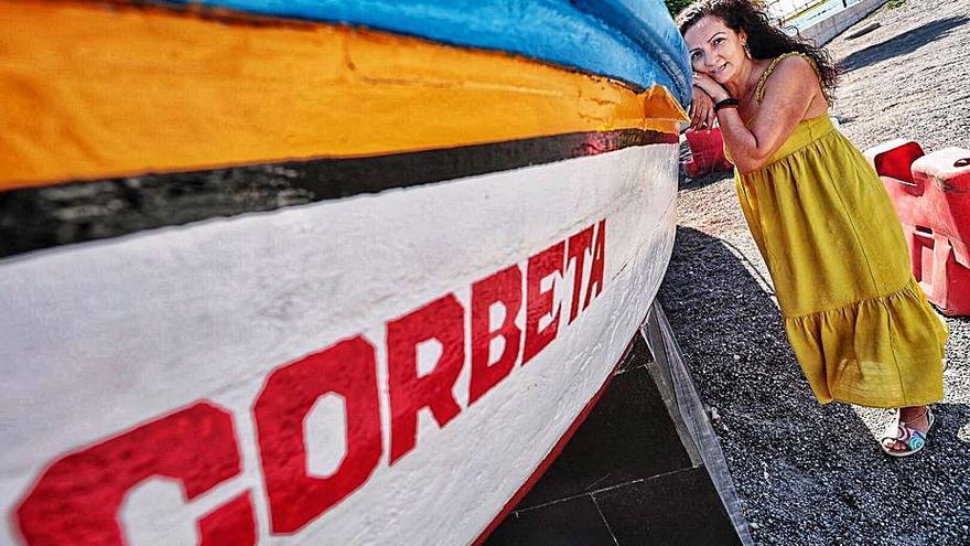 Yolanda Fuentes, junto a ‘El Corbeta’, en San Andrés. | | MARÍA PISACA