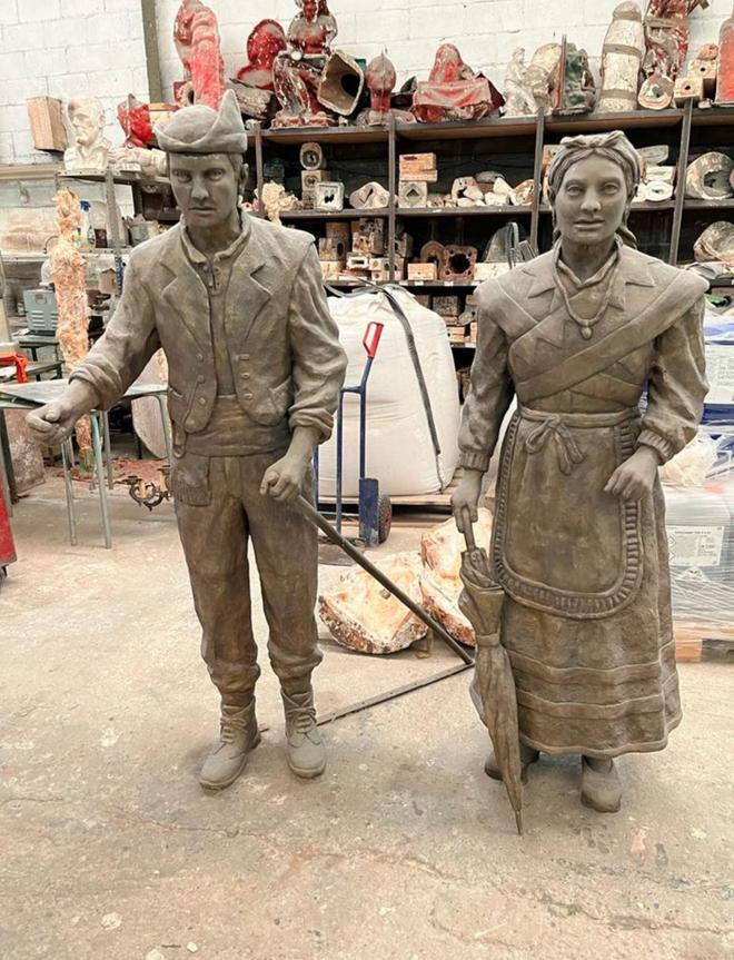 "La aldea perdida", eterna en Laviana: la escultura que homenajea a Palacio Valdés se inaugurará en octubre