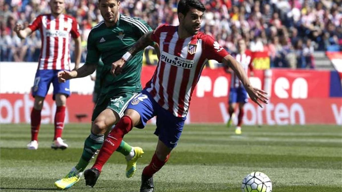 Augusto y Cejudo, en un lance del partido