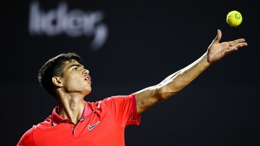 El tenista murciano Carlos Alcaraz, pupilo de Juan Carlos Ferrero en su academia de Villena.