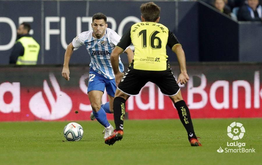 Partido del Málaga CF y el Tenerife en La Rosaleda.