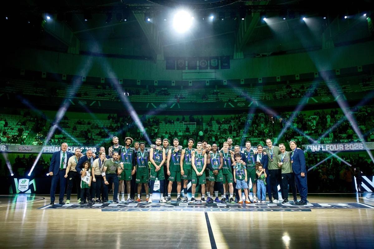 El Unicaja quedó tercero en la BCL en la temporada 2025/2026.