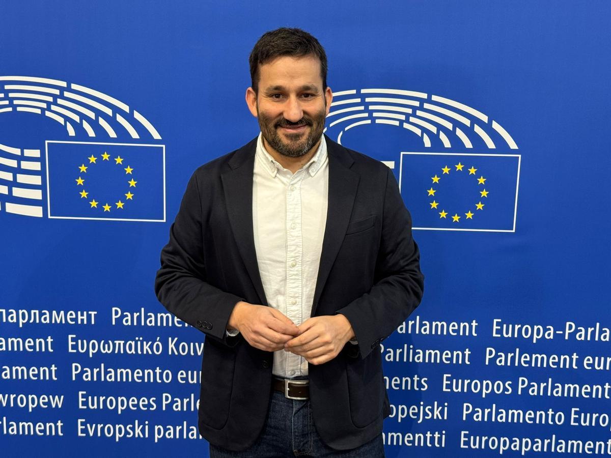 Vicent Marzà, este jueves en el Parlamento europeo.