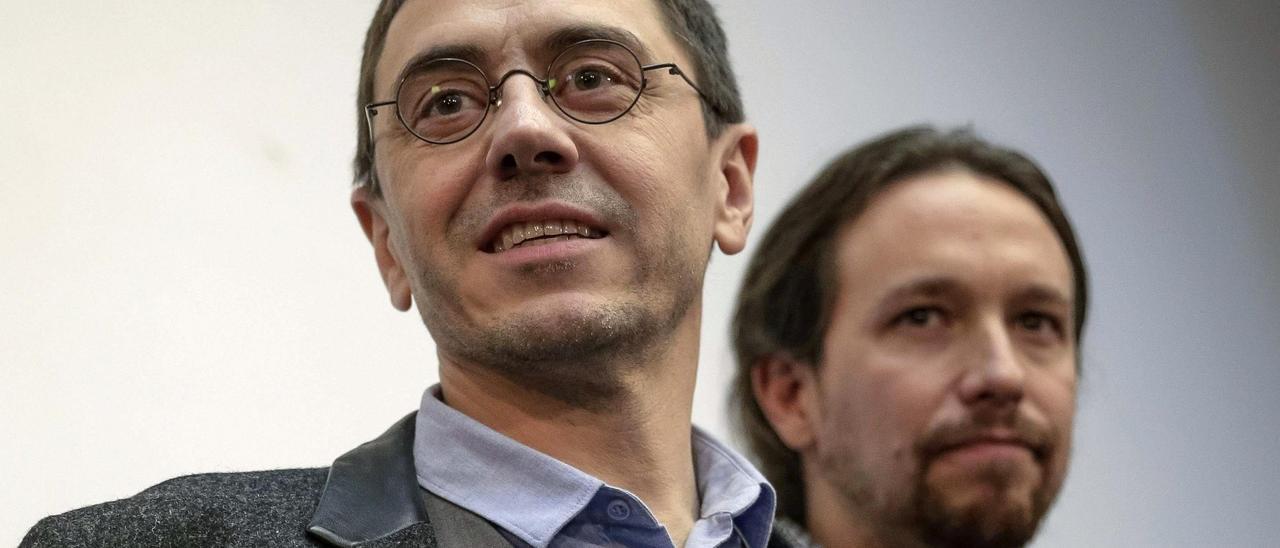 Juan Carlos Monedero y Pablo Iglesias, en una imagen de archivo.