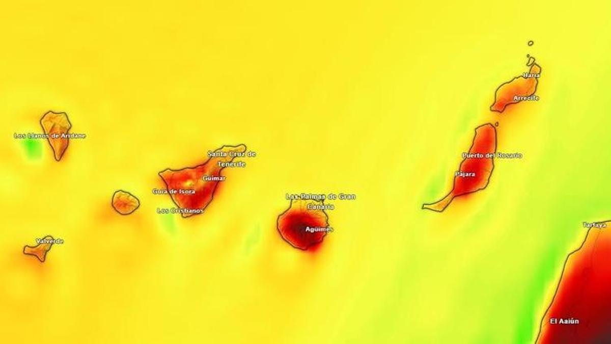 Previsión de calor de este jueves