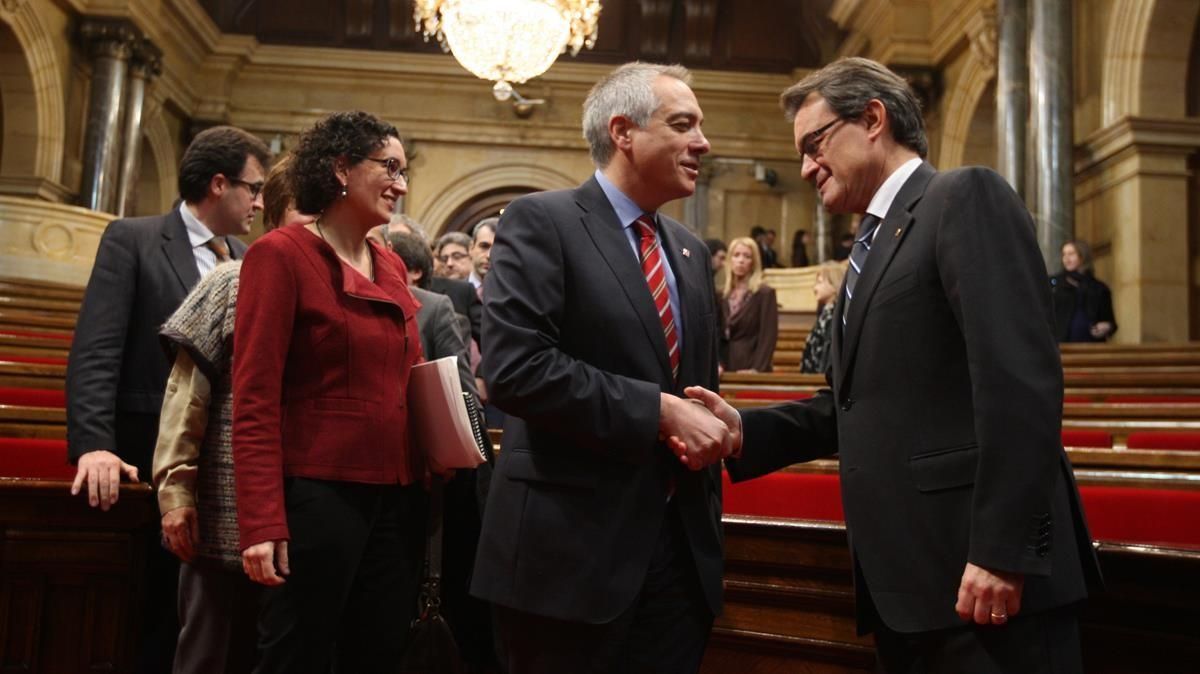 BARCELONA  21 12 2012    DEBATE DE INVESTIDURA DE ARTUR MAS COMO PRESIDENT DE LA GENERALITAT   FOTO DE JULIO CARBO