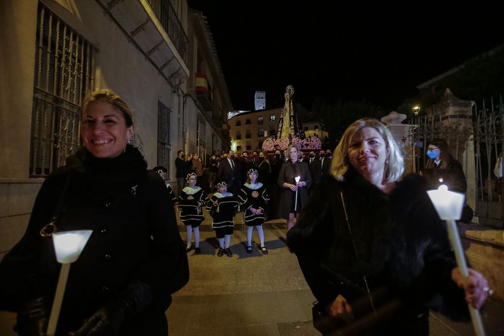 Semana Santa de Lorca 2022: Virgen de la Soledad del Paso Negro, iglesia y procesión