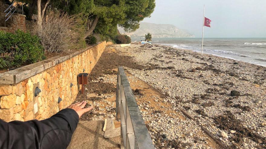 La borrasca Gloria pasó por Altea con vientos que llegaron a los 132 kilómetros por hora