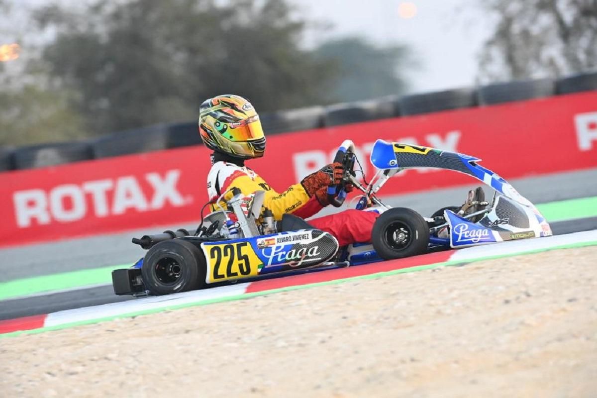 Álvaro Jimenez, en sus entrenamientos de Kart