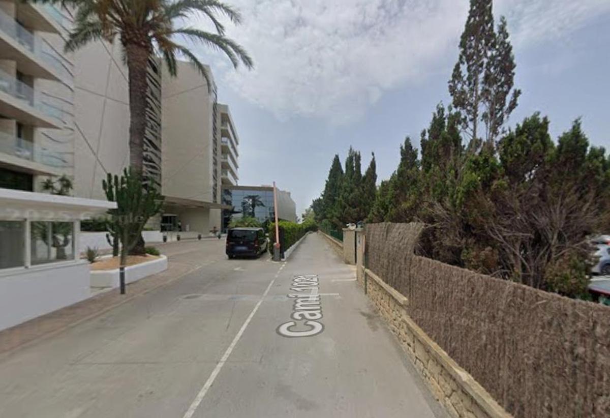 Captura de pantalla de Google Maps en la que se ve la calle peatonal por la que entró el Bercedes el pasado sábado.