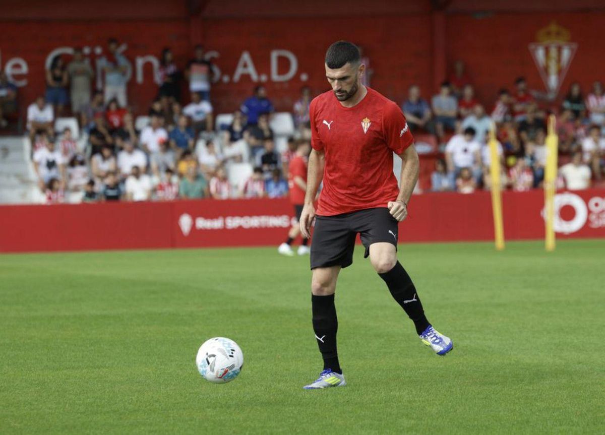 Pablo Vázquez, durante un entrenamiento. | MARCOS LEÓN