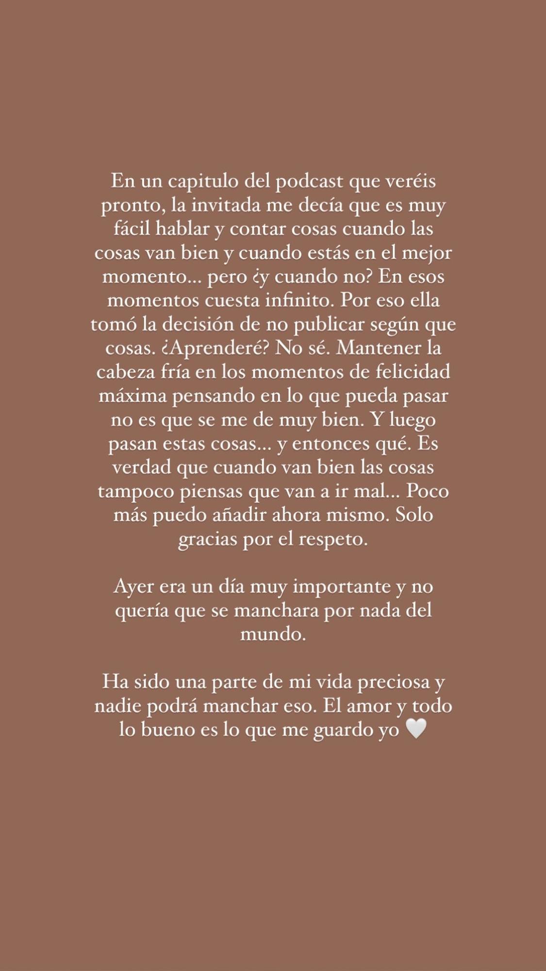 Laura Escanes se pronuncia sobre la ruptura con Álvaro de Luna