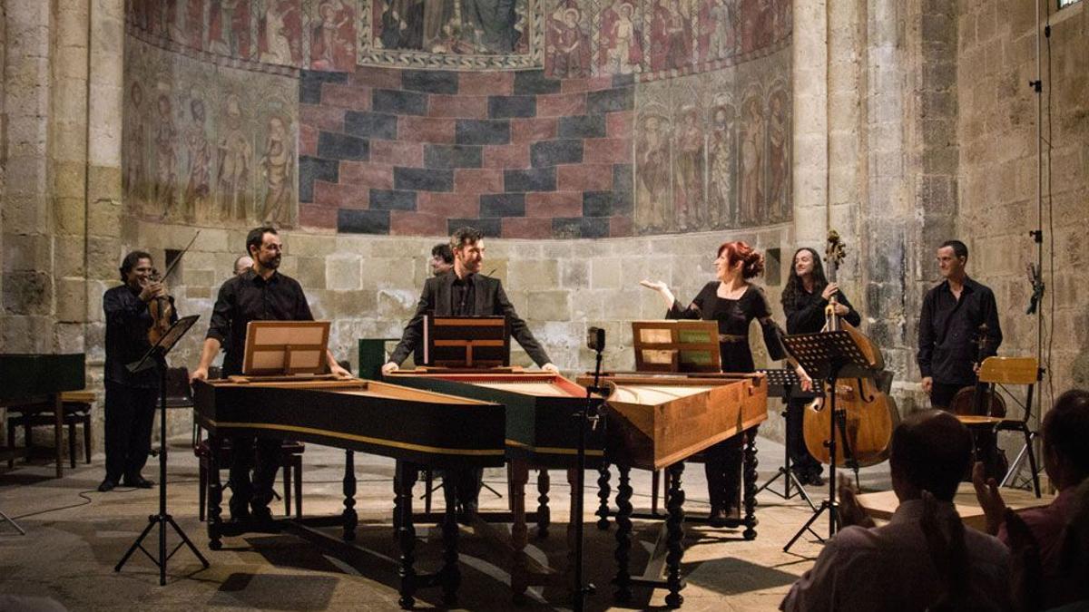 Concierto de La Tempestad en Daroca en 2014, primera vez que los murcianos hicieron estos conciertos de Bach.
