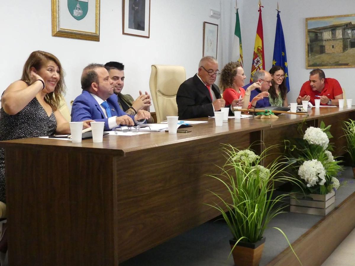 Hernández, en un pleno del ayuntamiento.