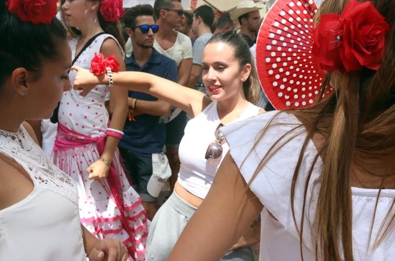 Primera jornada de la Feria de Málaga en el centro.