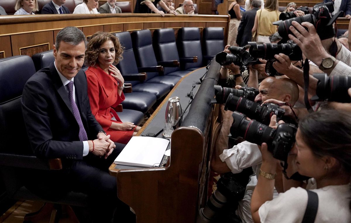 Pedro Sánchez comparece en el Congreso.