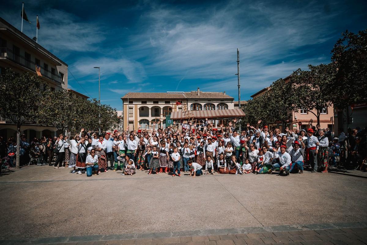 Grup de participants a les caramelles d'Avinyó