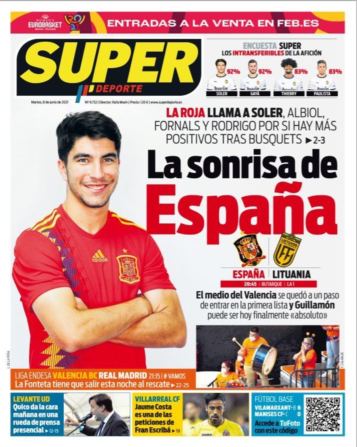 Esta es la portada de SUPER de este martes 8 de junio