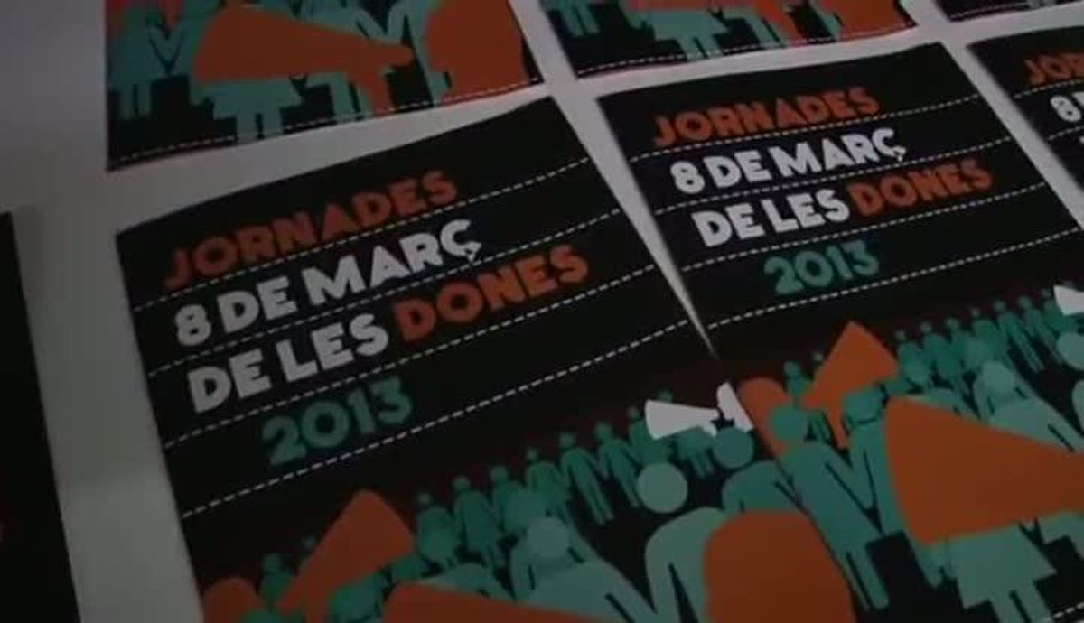 Inauguració dels actes del Dia de la Dona a Santa Coloma de Gramenet.