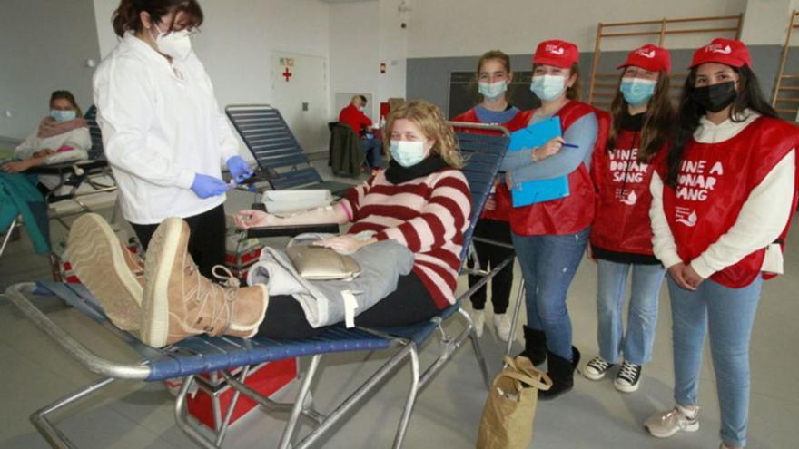 La jornada de donació de sang als centres escolars de Blanes aplega 102 persones