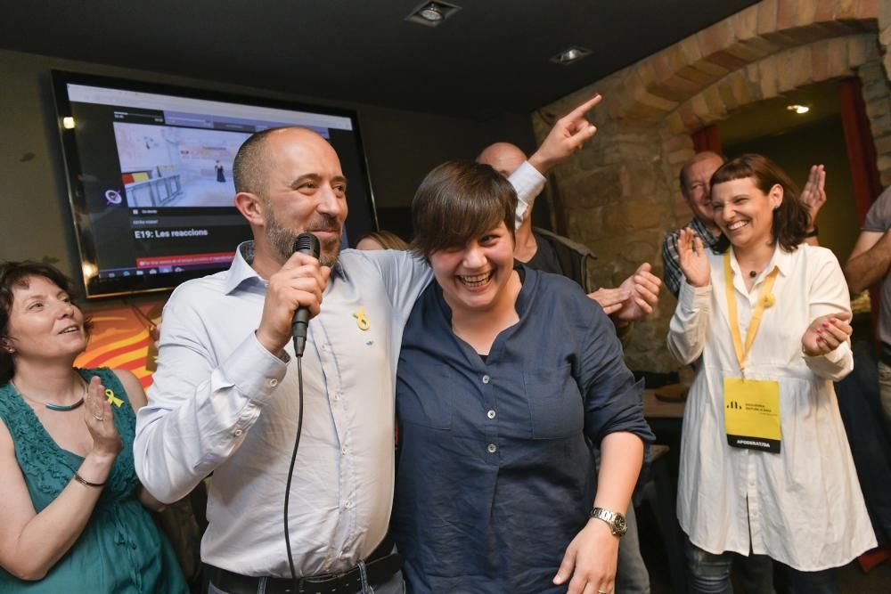 Celebració de Marc Aloy després de la victòria a l