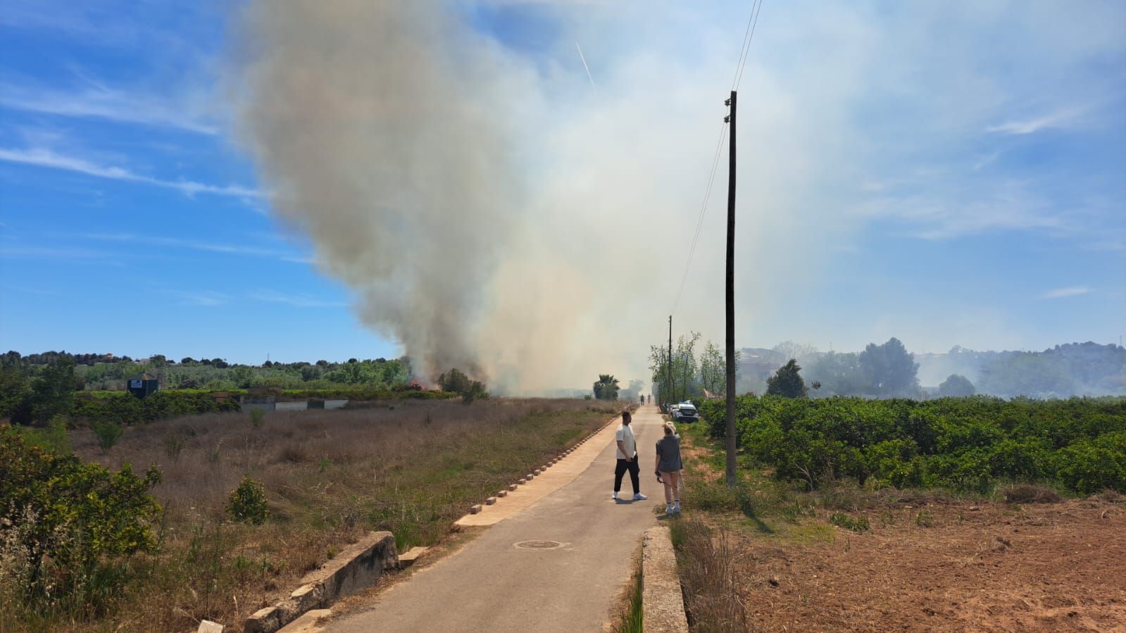 Incendio forestal en Riba-roja