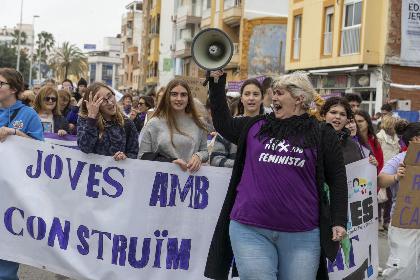Así fue la manifestación del 8M en el Port de Sagunt