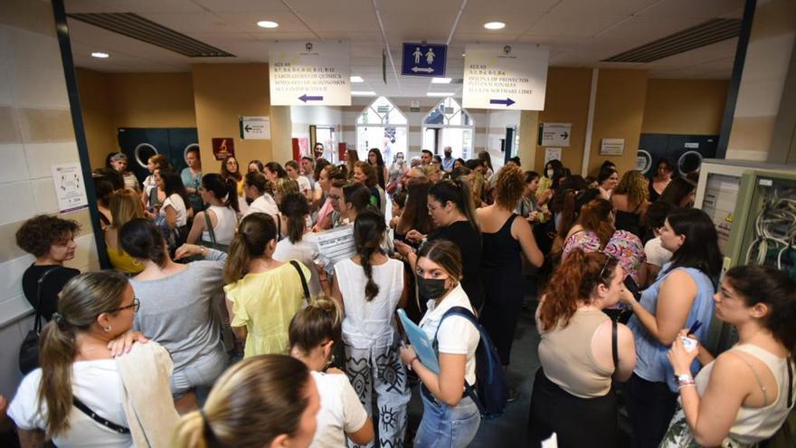 Oposiciones a maestro, hoy en el Campus de Rabanales.